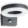 Oktaplex lighting, Porto Motion, Lampada Esterno LED con Sensore Movimento, Luce Calda Sopra Sotto, Lampada da Parete Antracite IP 65, 15 W, 1420 lm