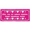 Schatzmix Blechschild Spruch Alles Was Wir Anderen schenken, kommt 27x10 cm Deko Tin Sign Targa di Metallo da Parete, Lamiera, Multicolore