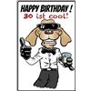 Schatzmix Blechschild Happy Birthday 30 Ist Cool Metallschild Wanddeko 20x30 cm Tin Sign Targa di Metallo da Parete, Lamiera, Multicolore