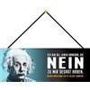 Schatzmix Blechschild Jenen dankbar, Die Nein gesagt Metallschild Wanddeko 27x10 m. Kordel Targa di Metallo da Parete, Lamiera, Multicolore, 27x10 cm