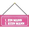 Schatzmix Blechschild 2 Dinge, Die Frauen Metallschild 27x10cm Deko Tin Sign mit Kordel Targa di Metallo da Parete, Lamiera, Multicolore, 27x10 cm