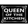 Schatzmix Blechschild Spruch Queen of The Kitchen Metallschild 20x30 Deko Tin Sign Targa di Metallo da Parete, Lamiera, Multicolore, 20x30 cm