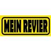 Schatzmix Blechschild Spruch Mein Revier Metallschild 20x30 cm Wanddeko Tin Sign Targa di Metallo da Parete, Lamiera, Multicolore