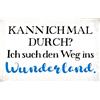 Schatzmix Blechschild Spruch We ins Wunderland Metallschild Wanddeko 20x30 cm Tin Sign Targa di Metallo da Parete, Lamiera, Multicolore