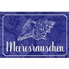 Schatzmix Blechschild Spruch Meeresrauschen Muschel Meer Metallschild Deko 20x30 Tin Sign Targa di Metallo da Parete, Lamiera, Multicolore, 20_x_30_cm