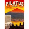 Schatzmix Blechschild Pilatus Bahn Metallschild 20x30 cm Wanddeko Tin Sign Targa di Metallo da Parete, Lamiera, Multicolore