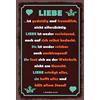 Schatzmix Blechschild Spruch Liebe Ist … Metallschild 20x30 Deko Tin Sign Targa di Metallo da Parete, Lamiera, Multicolore, 20x30 cm
