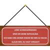 Schatzmix Blechschild Schwiegermama Spar dir Ratschläge 27x10 cm Metallschild mit Kordel Targa in Latta, Lamiera, Multicolore, 20 x 30 cm