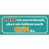 Schatzmix Blechschild Spruch Liebe Ist ausverkauft Metallschild 27x10 Deko Tin Sign Targa di Metallo da Parete, Lamiera, Multicolore, 27x10 cm