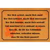 Schatzmix Blechschild Spruch Wer verletzt, Macht Dich Stark Metallschild 20x30 Deko Targa di Metallo da Parete, Lamiera, Multicolore, 20x30 cm
