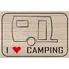 Schatzmix Blechschild Spruch I Love Camping Herz Metallschild 20x30 Deko Tin Sign Targa di Metallo da Parete, Lamiera, Multicolore, 20x30 cm