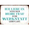Schatzmix Blechschild Spruch ICH Liebe es, Wenn .Metallschild 20x30 Deko Tin Sign Targa di Metallo da Parete, Lamiera, Multicolore, 20x30 cm