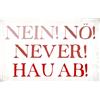 Schatzmix Blechschild Spruch Nein Metallschild Wanddeko 20x30 cm Tin Sign Targa di Metallo da Parete, Lamiera, Multicolore