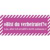Schatzmix Blechschild Spruch Bist du verheiratet Metallschild 20x30 cm Wanddeko Tin Sign Targa di Metallo da Parete, Lamiera, Multicolore