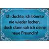 Schatzmix Blechschild Spruch …Doch Dann SAH ICH Deine Neue Freundin Metallschild Wanddeko 20x30cm Tin Sign Targa di Metallo da Parete, Lamiera, Multicolore, 20x30 cm