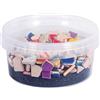 Rayher 14863999 Mosaico Fun Ceramica misto, poligonale, colori misti, (ca 380pz),scatolina 500g