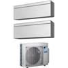 Daikin Condizionatore Daikin dual split Stylish silver con inverter da 7000+18000 btu WiFi A+++ R32 2MXM50A