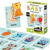 HEADU - Baby Flashcards Montessori - Ascolta e Pronuncia le Prime Parole| Giochi Educativi 1 2 3 Anni, Carte Sagomate ad Incastro, Giochi Montessori per Imparare Prime Parole, Regalo Bambina Bambino