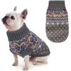 Idepet Cane Pet Pull, Inverno Caldo Cane Gatto Cavalieri Vestiti, Confortevole Cappotto per Animali Domestici Costume Cucciolo Jumper Gattino Maglione Vestiti per Cani Piccoli Medii Grandi Gatti