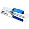 AUSONIA Frattazzo 27x11 lama in acciaio inox trapezoidale lucida e manico gomma bimateriale