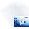 Waytex 931306 - Buste forate, formato A4, trasparenti, 90 micron, confezione da 100