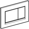 Geberit 115,883.KK.1 Placca di Comando Sigma30, Colore Bianco/Oro/Bianco