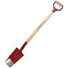 Fiskars Vanga per piantare fiori o piante o per lavori di drenaggio, Lunghezza: 105 cm, Manico in legno di frassino senza nodi/Lama in acciaio, Rosso, Classic, 1003689