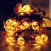 Itian Striscia da 3m con 20 Luci LED a Forma di Zucche 3D Arancioni Alimentate a Batteria per Decorazioni di Halloween