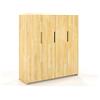Skandica Armadio in legno massiccio di Pino Bergman - 180x170x60 (4/7 ante) (Noce 4 ante (180x170x60 cm))