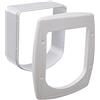 Ferplast Estensione per portina per Gatti Gattaiola con Microchip Porta Basculante Swing Microchip Extension, 22,5 x 16,2 x h 25,2 cm - profondità 5 cm, Bianco