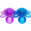 LittleForBig Bigshield Generazione-3 Adulti Dimensioni Ciuccio Candy Gloss 2 Paci Pack - Set blu e viola