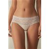 Intimissimi Slip Alto In Pizzo E Cotone Naturale