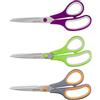 Amazon Basics - Forbici in Acciaio Inox Multiuso con Impugnatura Confortevole, Rivestimento PVD, Confezione da 3, Adatte per Ufficio, Casa e Cucina, Multicolore