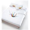 Italian Bed Linen Digital Parure Copripiumino, 100% Cotone, Multicolore (712 Schizzo Pittura), Singolo