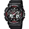 G-Shock Orologio G-Shock GA-100-1A4ER crono nero e rosso