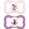 BAMED BABY ITALIA Srl Air Night 16+ M Silicone Rosa Mam 2 Succhietti
