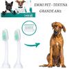 Emmi Pet set di 2 spazzolini di misura grande modello A2 (M2) per spazzolino ad ultrasuoni