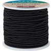BENECREAT 35m 2.5mm Cavo Elastico Nero Cavo Elastico Filo per Perline in Nylon Filo Elastico per Perline Capelli e Artigianato