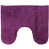 MSV Tappetino da Bagno per lavabo e WC in Cotone 45x35 cm Viola