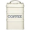 KitchenCraft Living Nostalgia Contenitore per Caffè, con Coperchio Salvafreschezza, Solo Lavaggio a Mano, 11 x 17 cm (4 x 6.5), Cream