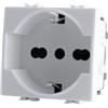 TOT PRESA SCHUKO UNIVERSALE (16A-250V) 514B COMPATIBILE BTICINO MATIX BIANCO