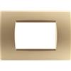 TOT PLACCA 1003-12 3P SABBIA COMPATIBILE BTICINO LIVING INTERNATIONAL E LIGHT IN TECNOPOLIMERO