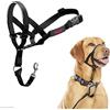 Company of Animals HALTI - Collare a cavezza Per impedire che il cane tiri il guinzaglio, regolabile, leggero, con fascia per il muso imbottita, collareanti-trazione per l'addestramento di cani medi (Taglia 3, Nero)