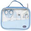 Chicco Set Manicure Bambino, Con Forbicine, Limetta in Cartone, Tagliaunghie, Spazzolino per Unghie, Azzurro, 0 Mesi+