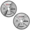 Saxton Blades Saxton 2 lame circolari per legno TCT da 250 mm x 30 mm, 40 e 60 T, per seghe da 255 mm