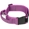 Julius-K9 Collare K9 serie Color & Grey con manico richiudibile, chiusura di sicurezza ed adesivi intercambiabili, 40 mm x 47-67 cm, rosa-grigio