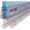 STEIGNER Guarnizione doccia, 100cm, per spessore vetro 3,5/4/ 5 mm, guarnizione dritta in PVC, UK18