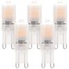 Eco.Luma Lampadine LED G9 2W Non Dimmerabile Equivalente Alogeno 10W 20W, Bianco Caldo 3000K, Lampade LED G9, AC220-240V G9 LED Lampada, Confezione da 5