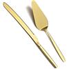 Berglander oro torta torta pasticceria server set coltello e server torta perfetto per matrimoni, compleanni, feste ed eventi