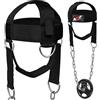 AQF Allenamento Collo, Boxe & Fitness Neck Builder Straps, Regolabile Head Harness Con D-Hook Attacco, Supporto Allenamento Collo Pesi Imbracatura, Testa Di Formazione Dip Cintura, Taglia Unica